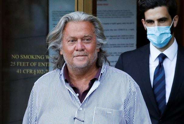 Steve Bannon charged with defrauding donors in private effort to raise money for Trump’s border wall