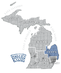 Image: Political geography michigan