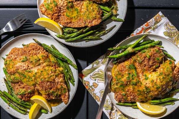 A pecan-crusted trout that’s baked — not fried — satisfies that craving for buttery, crispy fish
