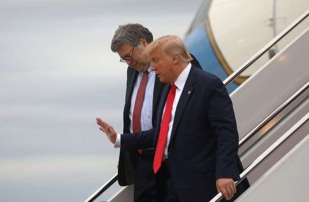 Barr carries Trump’s election-fraud water with a smile