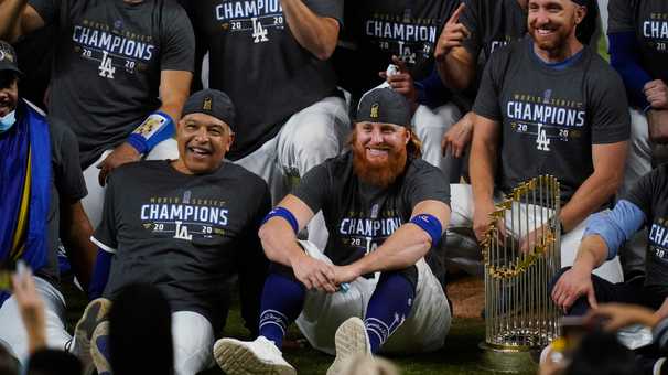 Justin Turner walked onto the field after the World Series. Tough questions followed him off it.