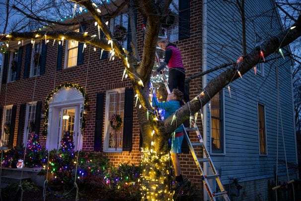 It’s dark outside. Families are putting up Christmas lights early to offset the gloom.
