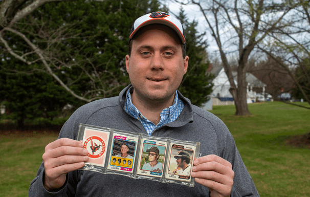 A laid-off law student found treasure in his late dad’s baseball cards