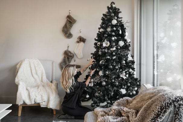 Symbol of 2020 angst or sophisticated style choice? What to make of black Christmas trees.
