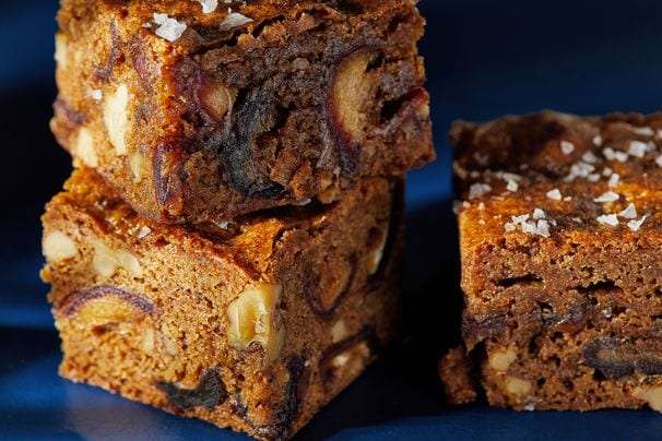 These chewy, date- and walnut-packed bars are called ‘food for the gods’ with good reason