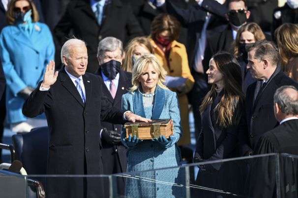 Joe Biden is sworn in as the 46th president, pleads for unity in inaugural address to a divided nation