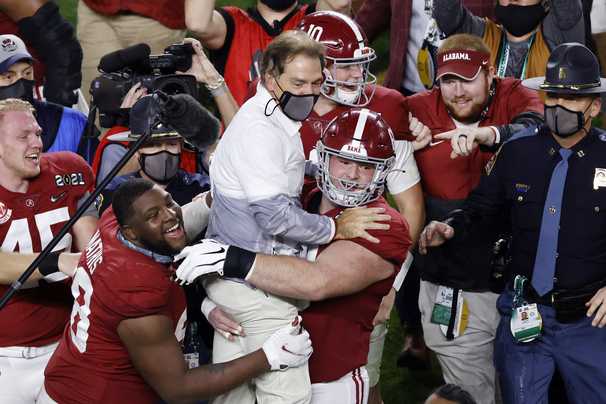 The Alabama football dynasty collects another title with a 52-24 rout of Ohio State