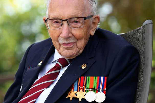 Capt. Tom Moore dies after covid diagnosis. The 100-year-old raised millions for Britain’s NHS.