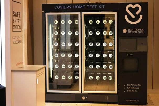 For $149, this Oakland Airport vending machine dispenses covid tests