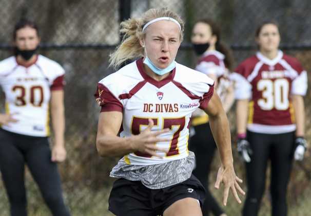 She’s aiming to play Division III football this fall — at defensive back
