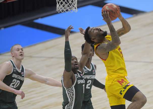 Maryland solidifies its NCAA tournament spot by cruising past Michigan State