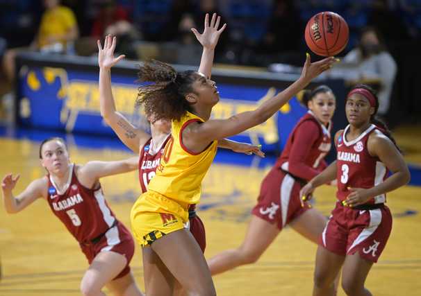 Maryland women make it look easy, advance to Sweet 16 with 100-64 demolition of Alabama