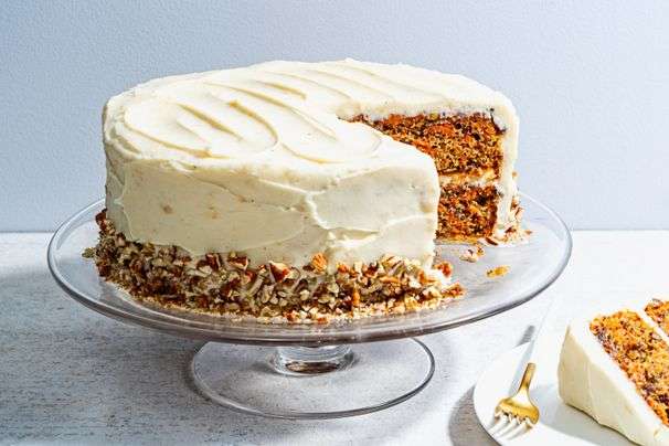 This carrot cake with brown butter-cream cheese frosting will keep you coming back for more