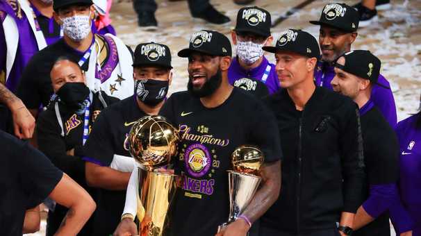 An inside look at how LeBron James and the Lakers celebrated their 2020 title