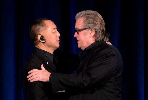 Chinese businessman with links to Steve Bannon is driving force for a sprawling disinformation network, researchers say
