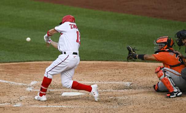 Ryan Zimmerman’s three-run shot puts the Nats ahead to stay in a wild win over the Orioles