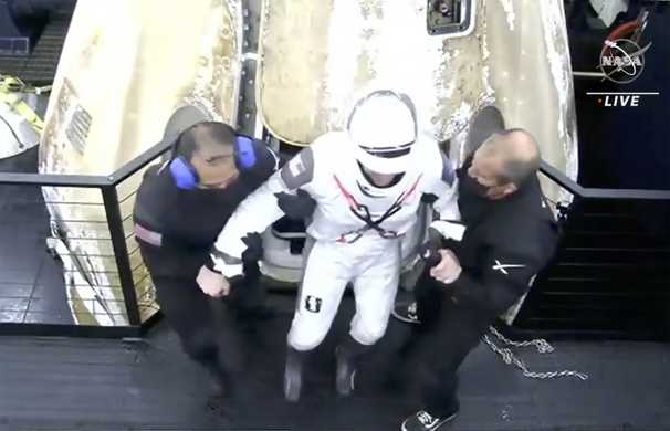 SpaceX Crew-1 NASA astronauts splash down in the Gulf of Mexico