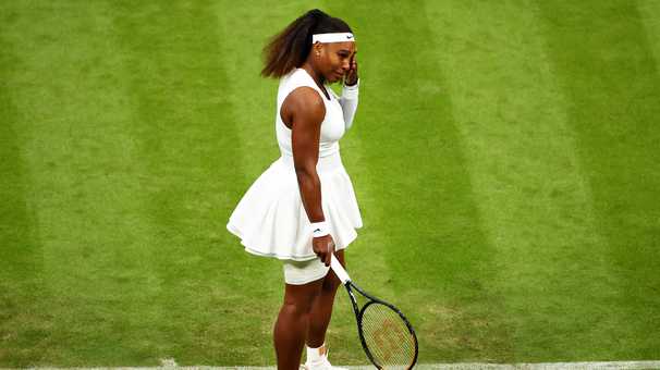 A slip, tears fall, and Serena Williams’s bid for major No. 24 ends in first round at Wimbledon