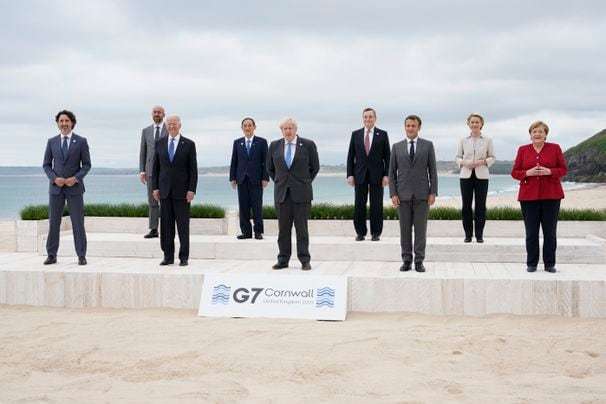G-7 leaders try to signal that page has turned on Trump era