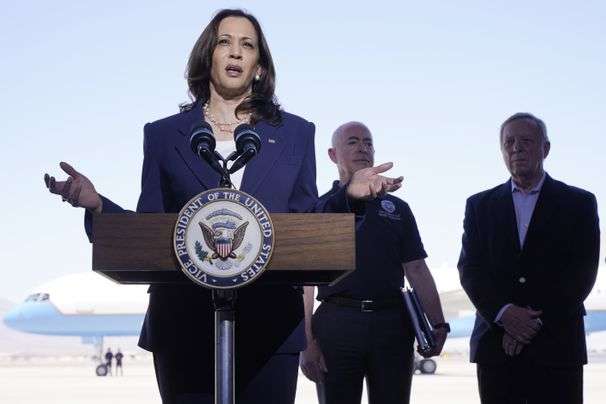 Harris visits southern border, facing criticism from both sides on Biden immigration policies