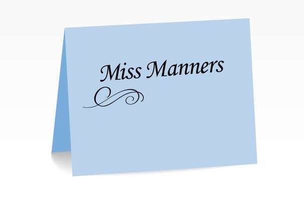 Miss Manners: Pizza is nice, but still send written thanks