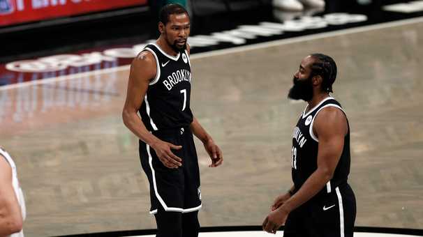 Nets strike first against Bucks despite losing James Harden to hamstring injury in opening minute
