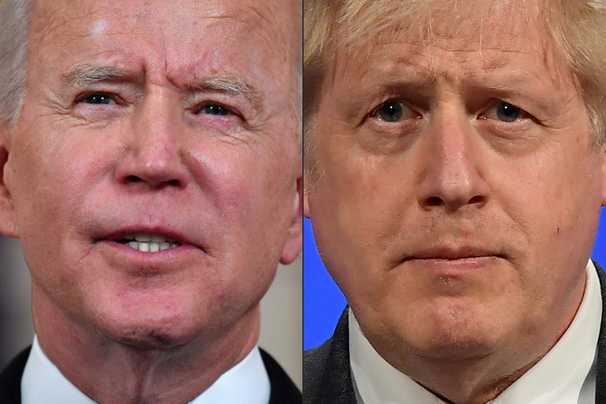 The gulf between Boris Johnson and Joe Biden
