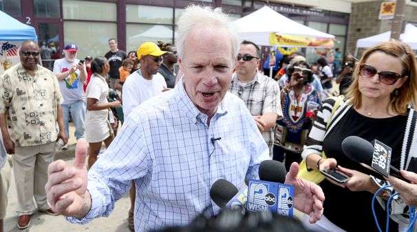 ‘We don’t want you here’: Sen. Ron Johnson is booed at Milwaukee’s Juneteenth celebration