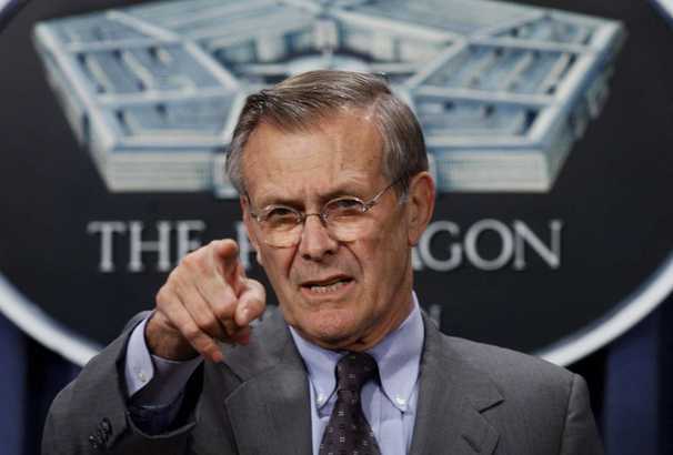 Rumsfeld seized the wheel of power — and steered us terribly into war