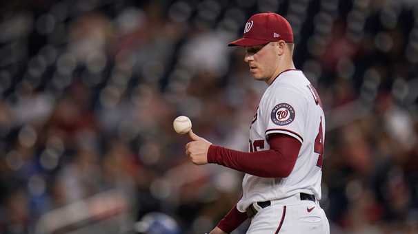 With a short lineup in a shortened game, the Nationals come up, well, short