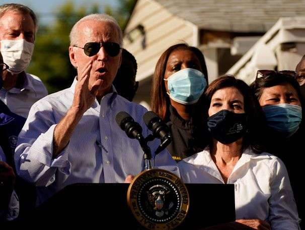 Amid political storms, Biden turns to natural disasters to project competence, compassion: ‘Thank God you’re safe’