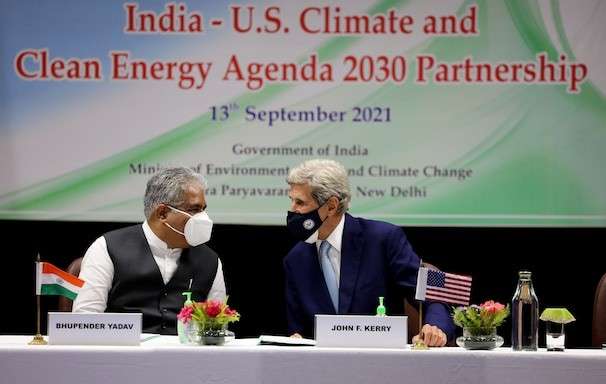 In India, Kerry pushes for Modi to set net-zero goals