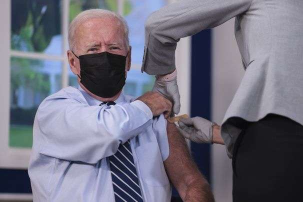 President Biden gets a coronavirus vaccine booster shot