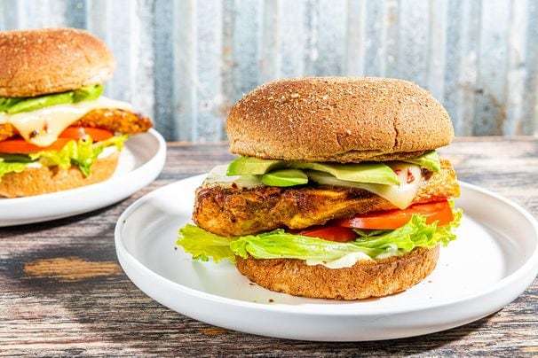 This spicy chicken sandwich is better for you and ready in about 30 minutes
