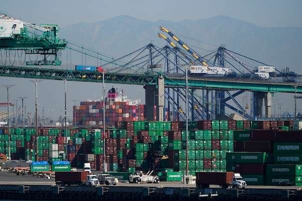 As supply chain troubles mount, Biden touts longer hours for L.A. port