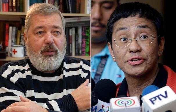 Journalists known for taking on governments of Philippines and Russia win Nobel Peace Prize