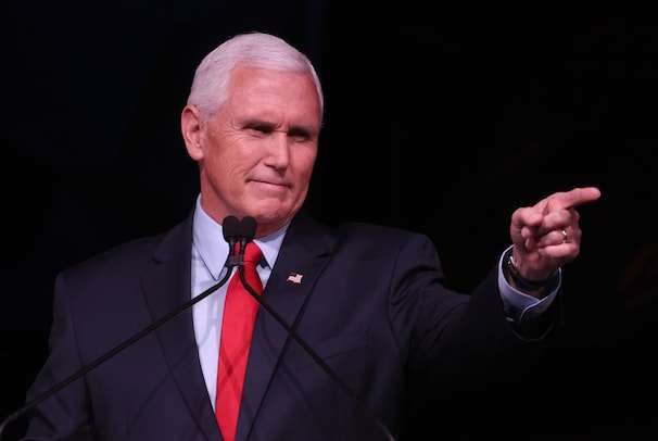 Pence defends RNC’s Jan. 6 resolution, avoids criticism of Trump in Stanford speech