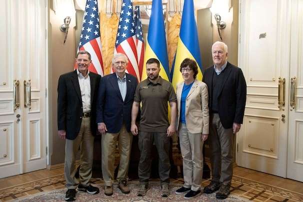 McConnell leads GOP visit to Kyiv; Mariupol rescue talks ‘difficult’