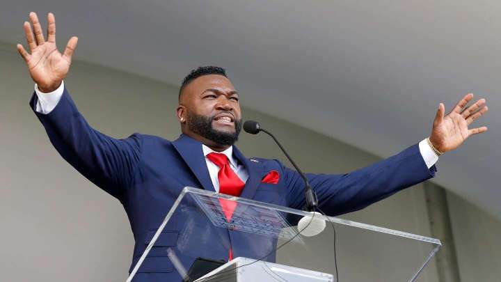 David Ortiz enters the Hall of Fame with enthusiasm only he can bring