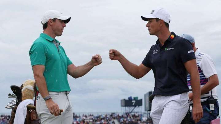 Rory McIlroy and Viktor Hovland, cordial playing partners, set up duel