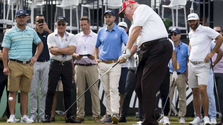 Trump takes center stage in run-up to LIV Golf’s third tournament