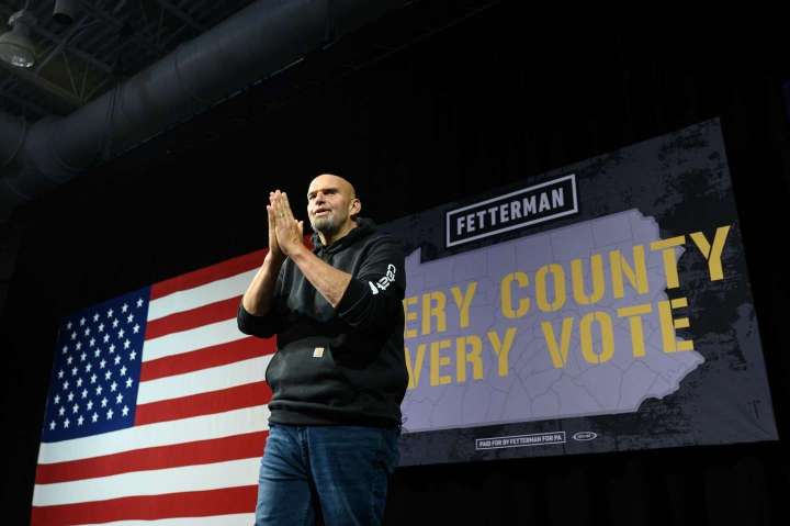 Fetterman returns to the campaign trail three months after stroke