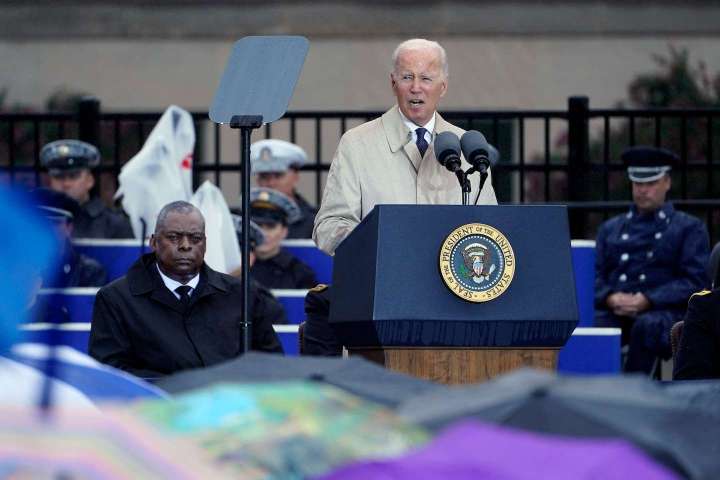 Biden remembers 9/11 anniversary at Pentagon