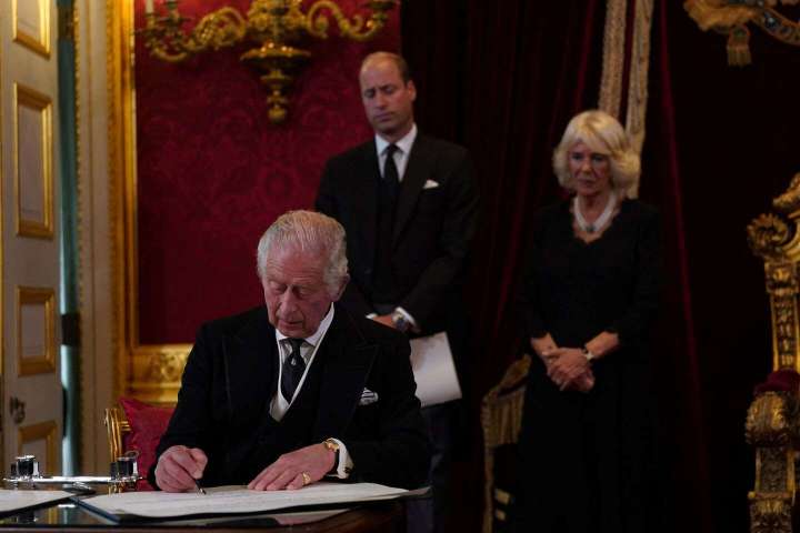 Charles proclaimed king in ceremony carried live on TV for first time