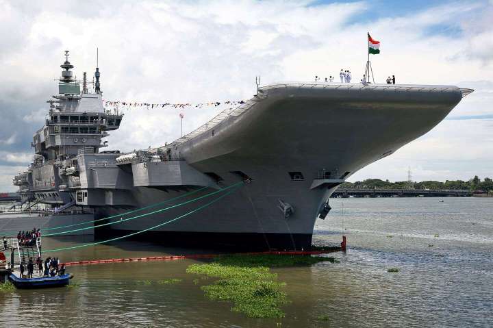 India launches first locally built aircraft carrier amid rivalry with China