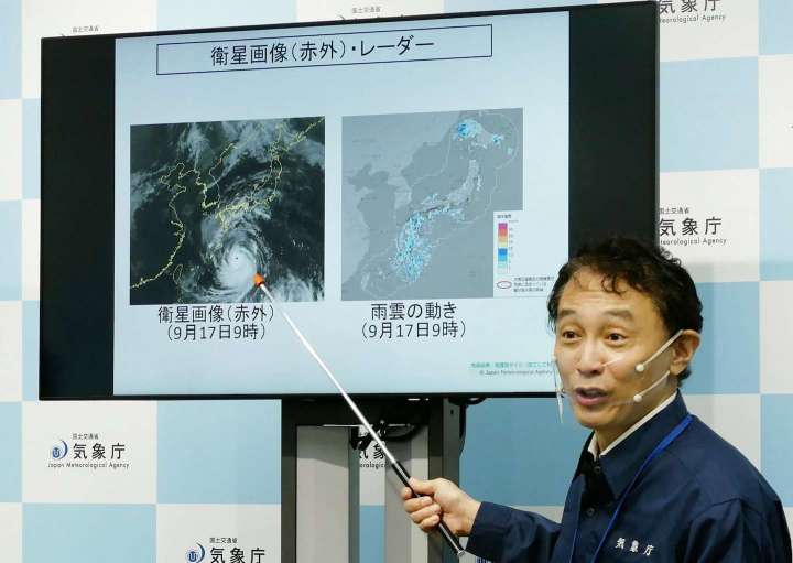 Typhoon Nanmadol strikes Japan as millions told to evacuate