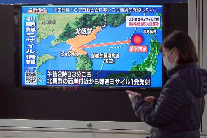 North Korea fires ballistic missile over Japan, prompting evacuation order