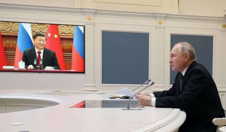 Putin, Xi hold talks as Russia fires another Ukraine barrage