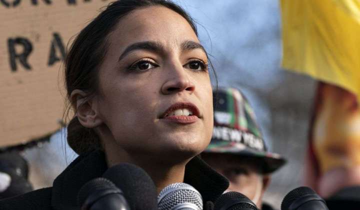 AOC met with anti-war protesters who disrupt local town hall event