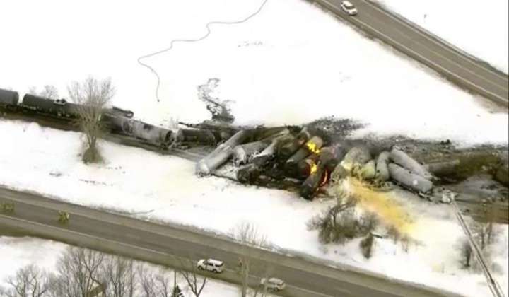 Fiery train derailment in Minnesota prompts evacuations